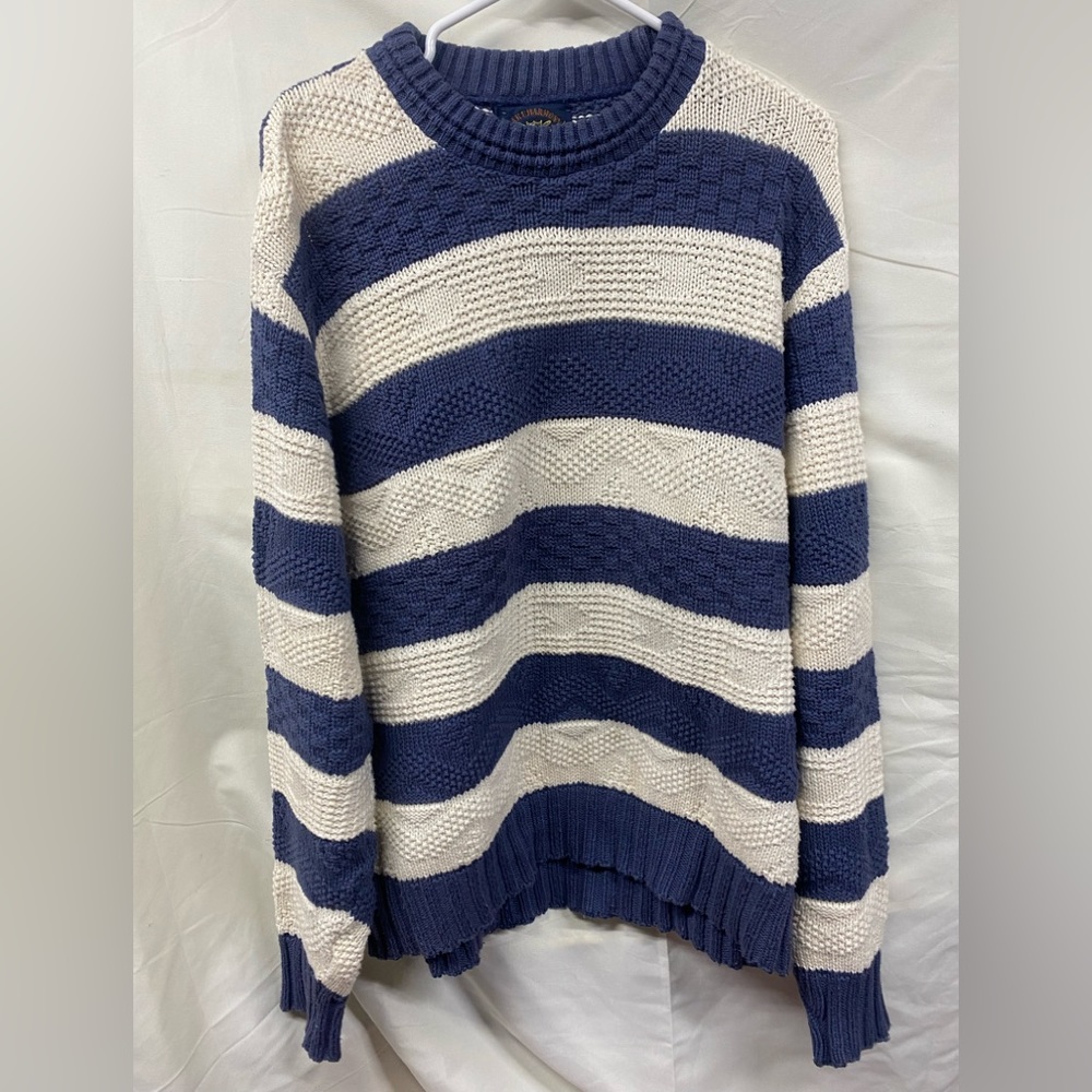 Lake Harmony Rowing Club Mens Size L rugby Sweater Vintage 90s Made In USA Rare